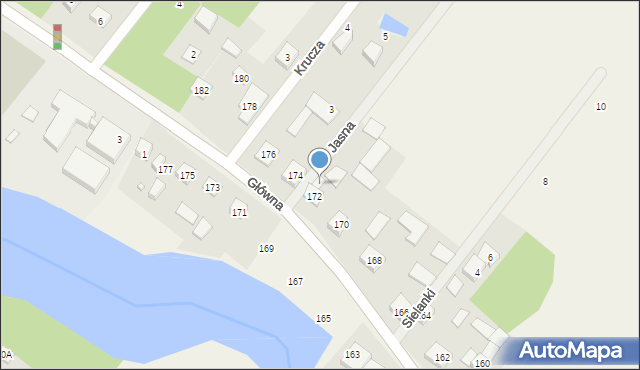 Korytów, Główna, 172A, mapa Korytów