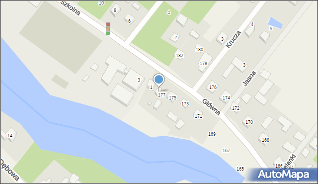 Korytów, Główna, 179, mapa Korytów