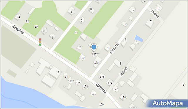 Korytów, Główna, 180, mapa Korytów