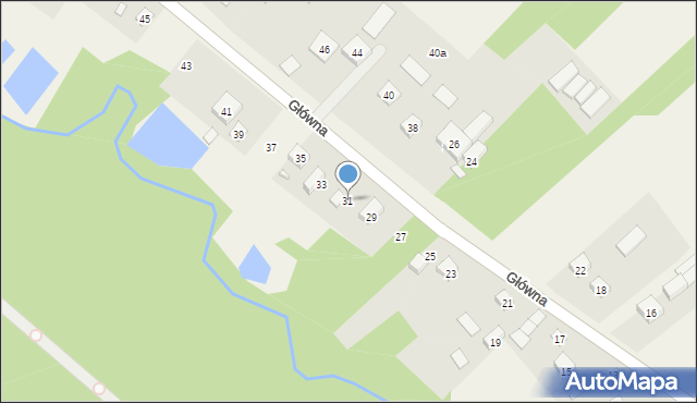 Korytów, Główna, 31, mapa Korytów