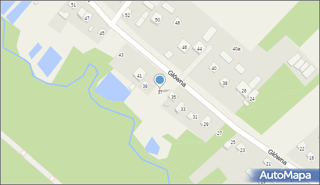 Korytów, Główna, 37, mapa Korytów