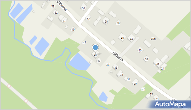 Korytów, Główna, 41, mapa Korytów
