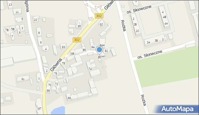 Kosieczyn, Główna, 80, mapa Kosieczyn