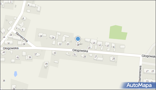 Kotla, Głogowska, 18, mapa Kotla