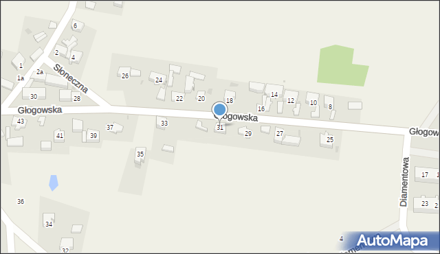 Kotla, Głogowska, 31, mapa Kotla