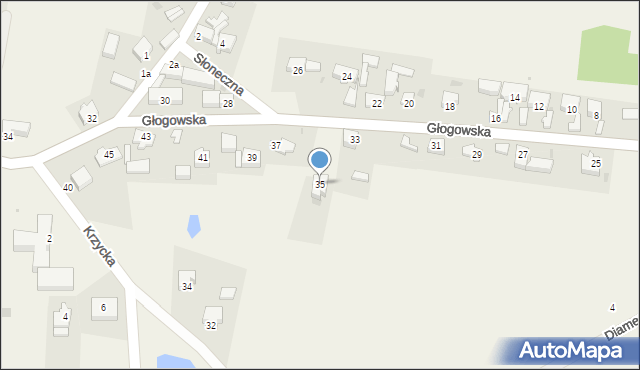 Kotla, Głogowska, 35, mapa Kotla