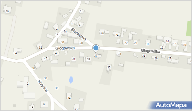 Kotla, Głogowska, 37, mapa Kotla