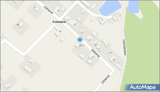 Kotowice, Główna, 18, mapa Kotowice