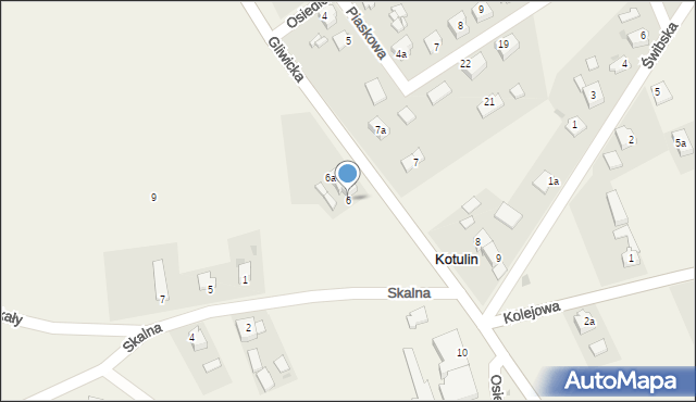 Kotulin, Gliwicka, 6, mapa Kotulin