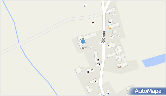 Kowalowice, Główna, 51, mapa Kowalowice