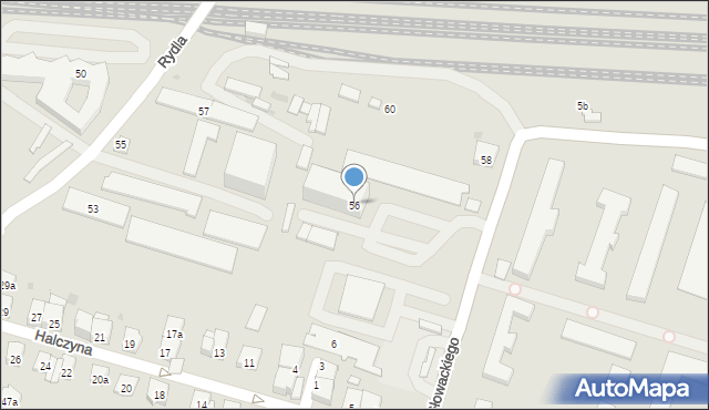 Kraków, Głowackiego Bartosza, 56, mapa Krakowa