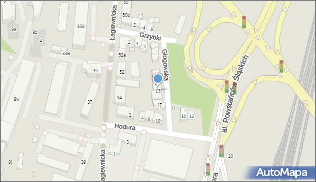 Kraków, Głogowska, 13, mapa Krakowa