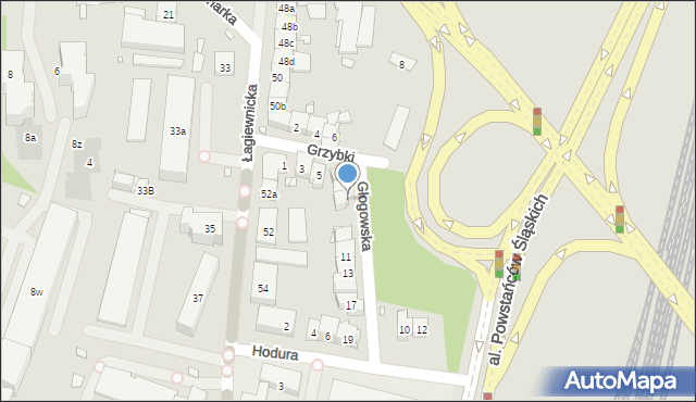 Kraków, Głogowska, 7a, mapa Krakowa