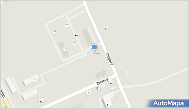 Kraków, Glogera Zygmunta, 19a, mapa Krakowa