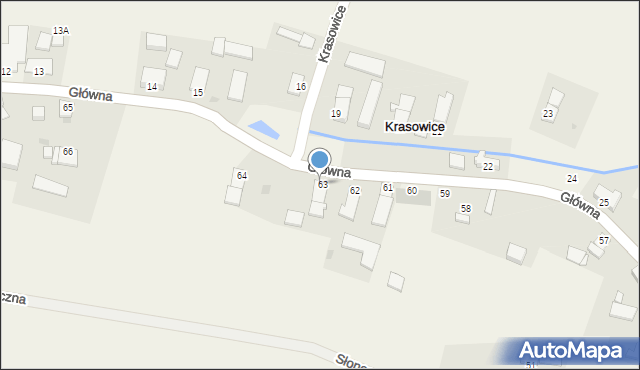 Krasowice, Główna, 59a, mapa Krasowice