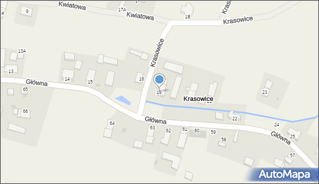 Krasowice, Główna, 70, mapa Krasowice