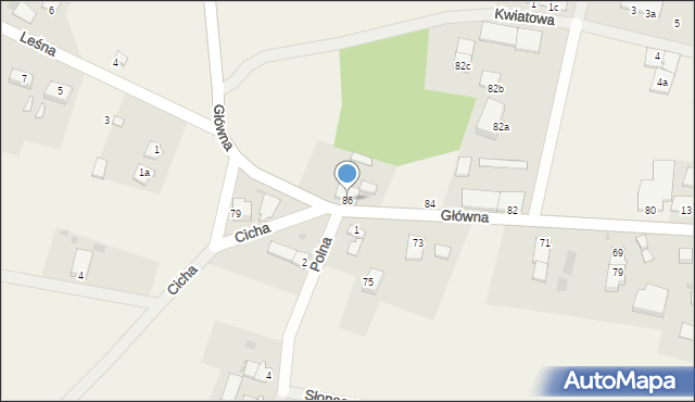 Krasowice, Główna, 86, mapa Krasowice