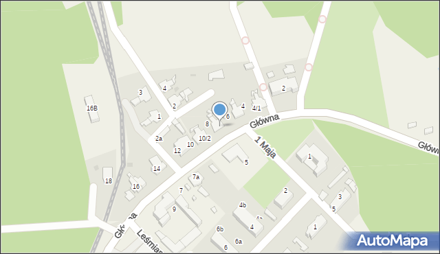 Krupski Młyn, Główna, 8/2, mapa Krupski Młyn