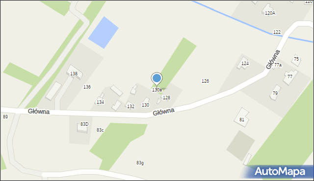 Krzaki Czaplinkowskie, Główna, 130a, mapa Krzaki Czaplinkowskie