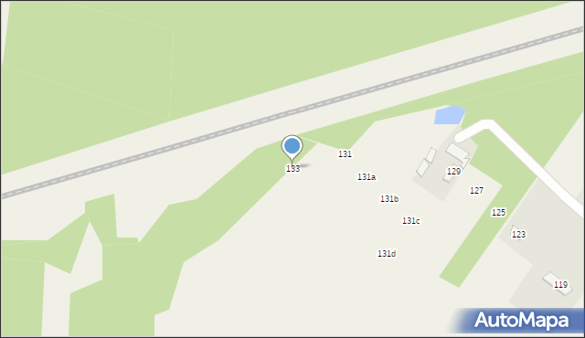 Krzaki Czaplinkowskie, Główna, 133, mapa Krzaki Czaplinkowskie