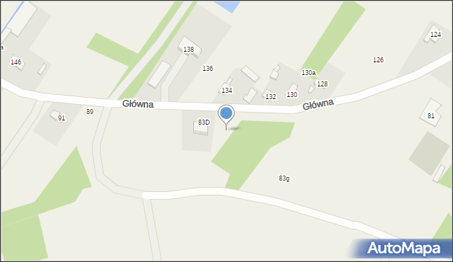 Krzaki Czaplinkowskie, Główna, 83c, mapa Krzaki Czaplinkowskie