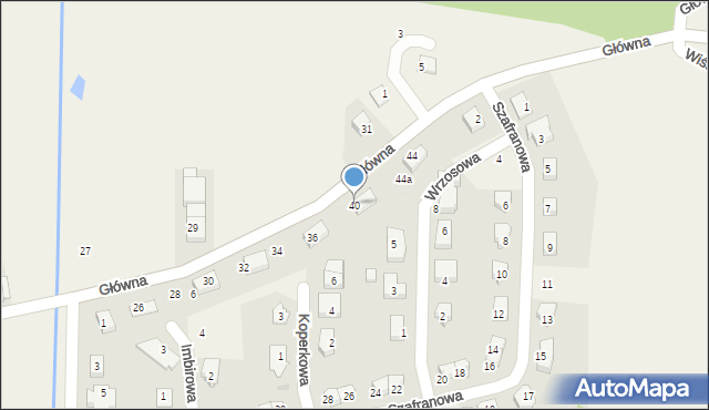 Krzeptów, Główna, 40, mapa Krzeptów