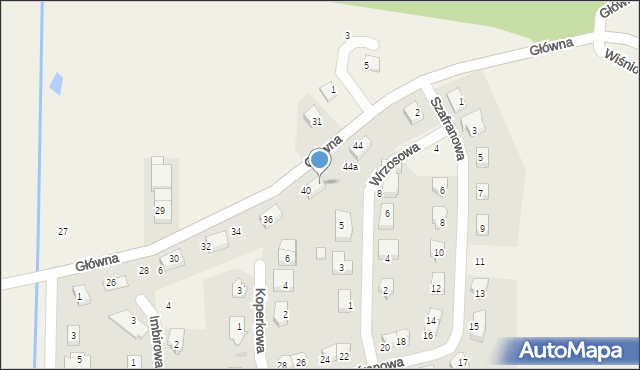 Krzeptów, Główna, 42, mapa Krzeptów