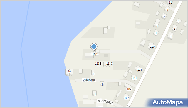 Krzycko Małe, Główna, 115A, mapa Krzycko Małe