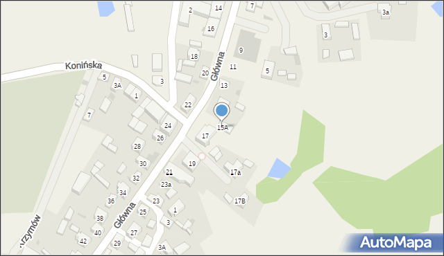 Krzymów, Główna, 15A, mapa Krzymów