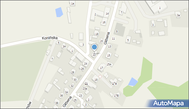 Krzymów, Główna, 22, mapa Krzymów