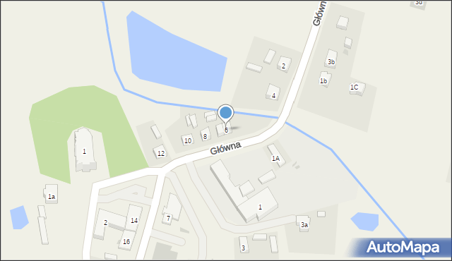 Krzymów, Główna, 6, mapa Krzymów