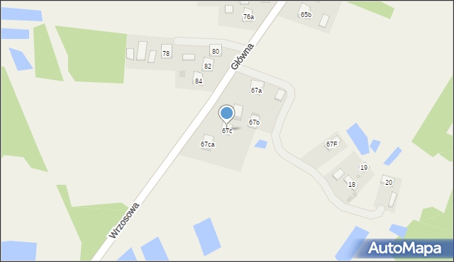 Krzymów, Główna, 67c, mapa Krzymów