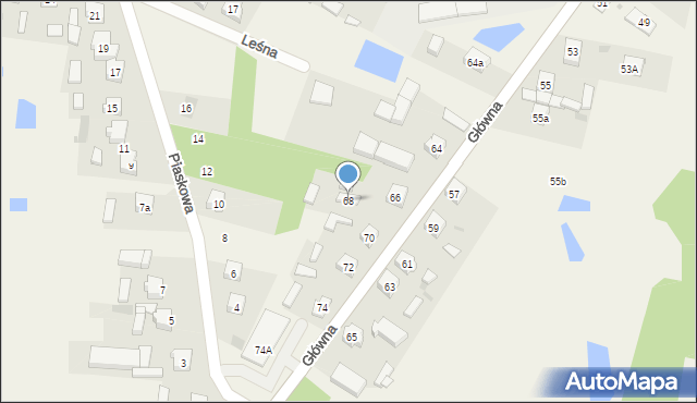 Krzymów, Główna, 68, mapa Krzymów
