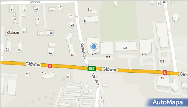 Kudowa-Zdrój, Główna, 42f, mapa Kudowa-Zdrój