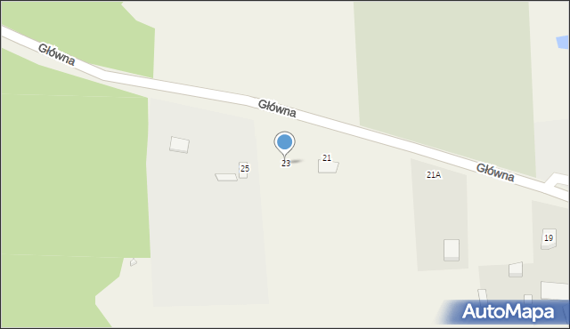 Kulesze Kościelne, Główna, 23, mapa Kulesze Kościelne