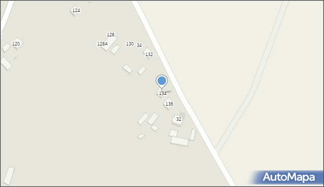 Kurów, Głowackiego Bartosza, 134, mapa Kurów