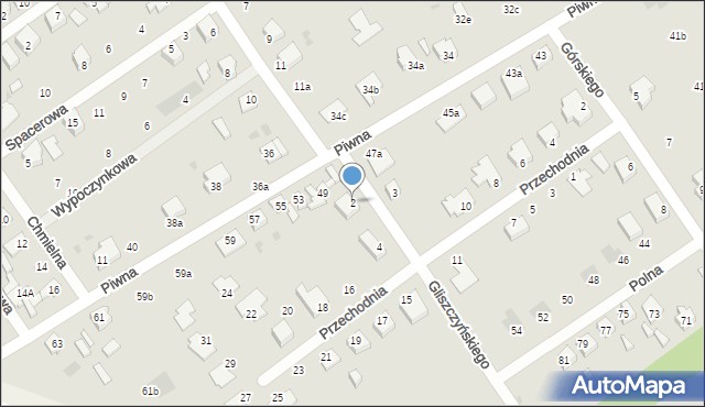 Kutno, Gliszczyńskiego Antoniego, 2, mapa Kutno