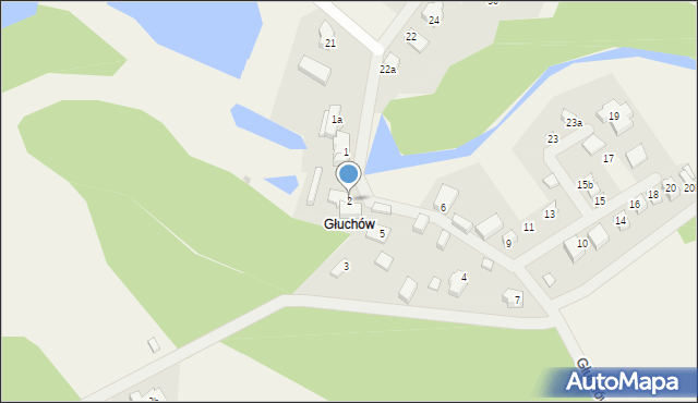 Kuźnica Głogowska, Głuchów, 2, mapa Kuźnica Głogowska