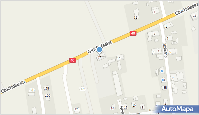 Łąka Prudnicka, Głuchołaska, 17, mapa Łąka Prudnicka