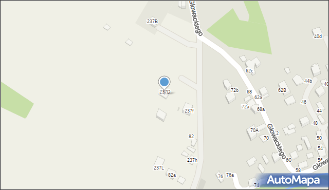 Łańcut, Głowackiego Bartosza, 84a, mapa Łańcut