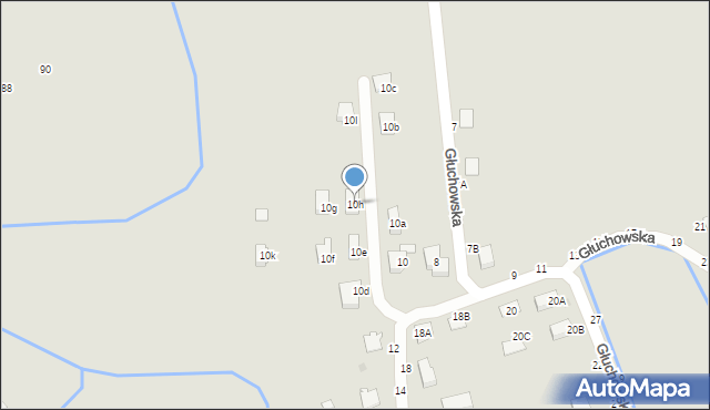 Łańcut, Głuchowska, 10h, mapa Łańcut