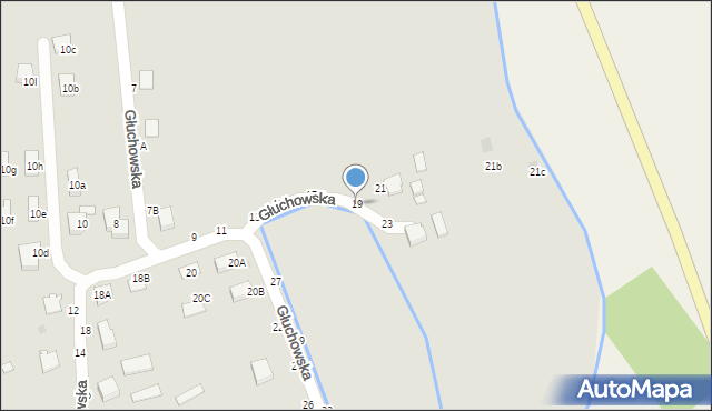 Łańcut, Głuchowska, 19, mapa Łańcut