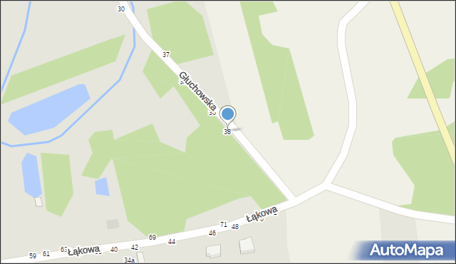Łańcut, Głuchowska, 38, mapa Łańcut