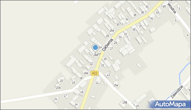 Łany, Główna, 24a, mapa Łany
