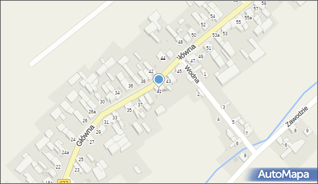 Łany, Główna, 41, mapa Łany