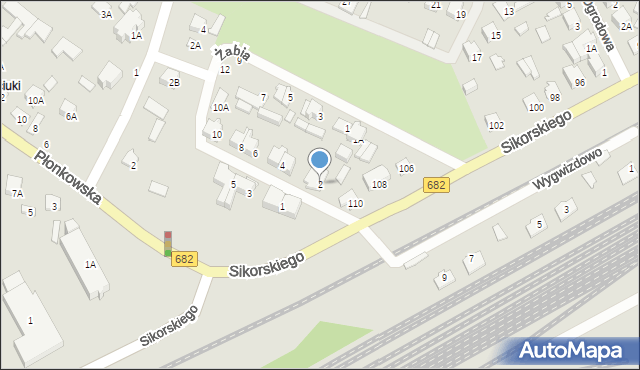 Łapy, Głucha, 2, mapa Łapy