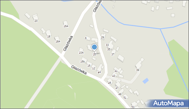 Łazy, Głazówka, 10, mapa Łazy