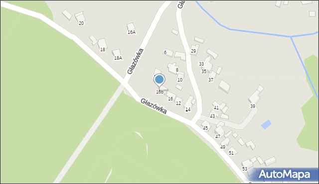 Łazy, Głazówka, 16b, mapa Łazy