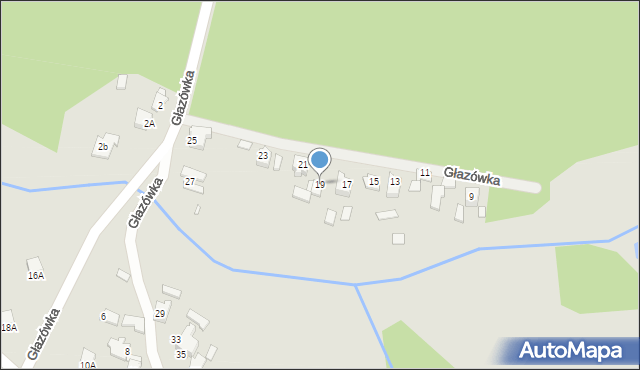 Łazy, Głazówka, 19, mapa Łazy