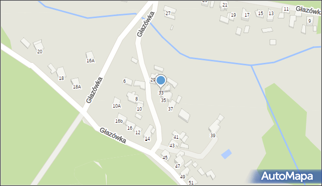 Łazy, Głazówka, 33, mapa Łazy